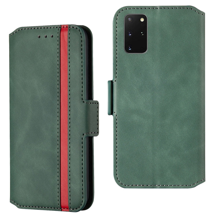 For Galaxy S20+ Vintage Matte Oil-edge Horizontal Flip Leather Case with Bracket & Card Slots
