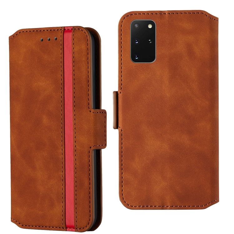 For Galaxy S20+ Vintage Matte Oil-edge Horizontal Flip Leather Case with Bracket & Card Slots
