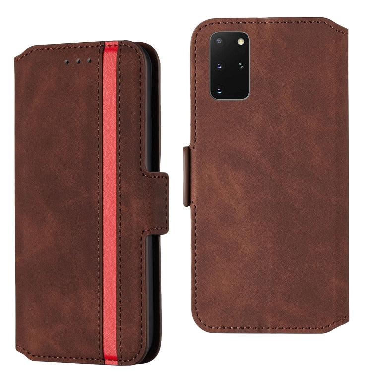 For Galaxy S20+ Vintage Matte Oil-edge Horizontal Flip Leather Case with Bracket & Card Slots
