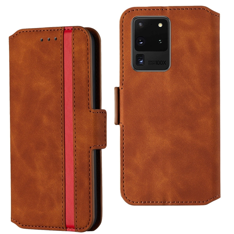 For Galaxy S20 Ultra Vintage Matte Oil-edge Horizontal Flip Leather Case with Bracket & Card Slots