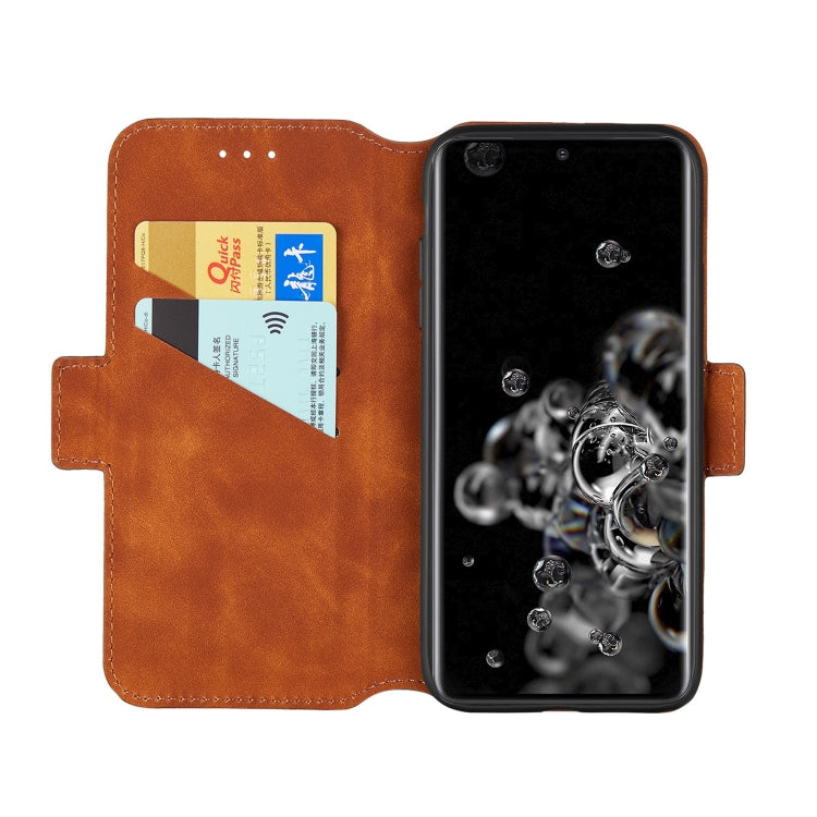 For Galaxy S20 Ultra Vintage Matte Oil-edge Horizontal Flip Leather Case with Bracket & Card Slots
