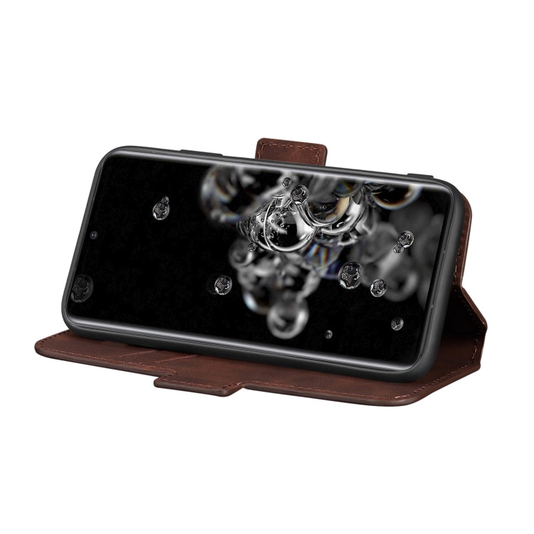For Galaxy S20 Ultra Vintage Matte Oil-edge Horizontal Flip Leather Case with Bracket & Card Slots