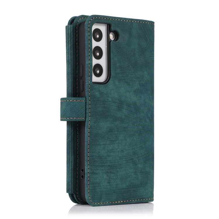 For Samsung Galaxy S23 5G Dream 9-Card Wallet Zipper Bag Leather Phone Case