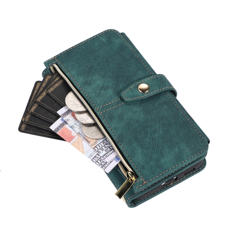 For Samsung Galaxy S23 5G Dream 9-Card Wallet Zipper Bag Leather Phone Case