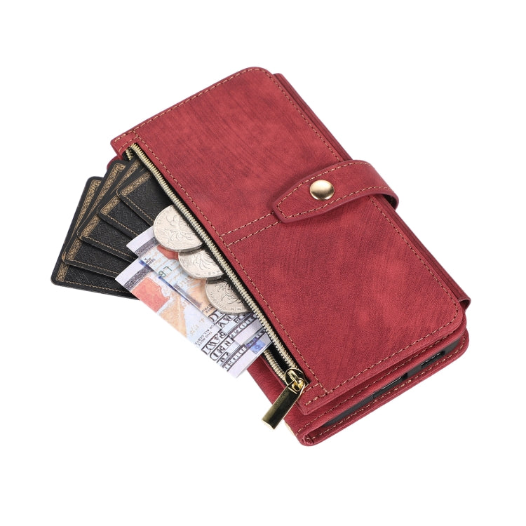 For Samsung Galaxy S23 5G Dream 9-Card Wallet Zipper Bag Leather Phone Case