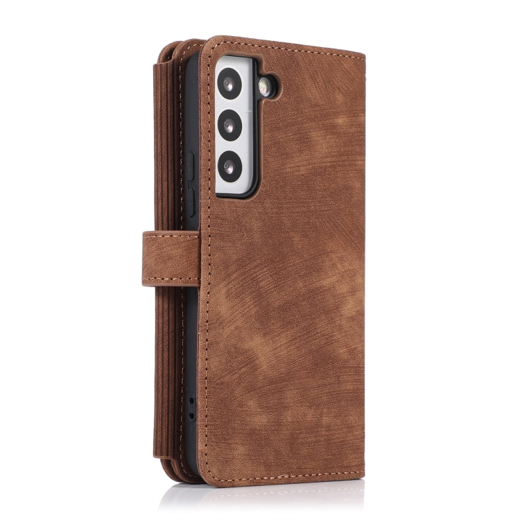 For Samsung Galaxy S23 5G Dream 9-Card Wallet Zipper Bag Leather Phone Case