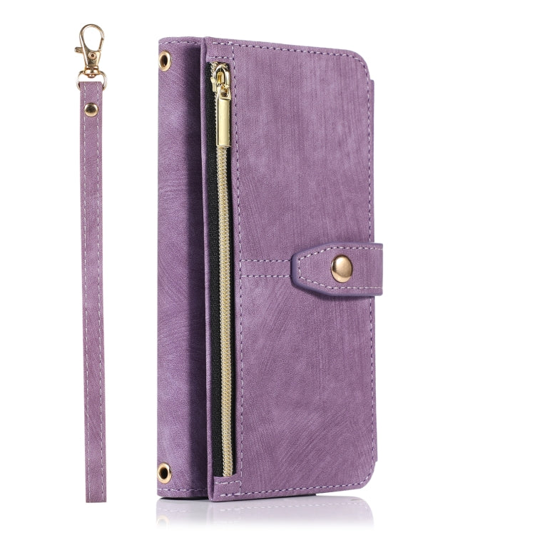 For Samsung Galaxy S23 5G Dream 9-Card Wallet Zipper Bag Leather Phone Case