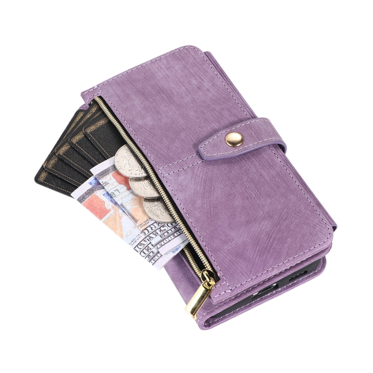 For Samsung Galaxy S23 5G Dream 9-Card Wallet Zipper Bag Leather Phone Case