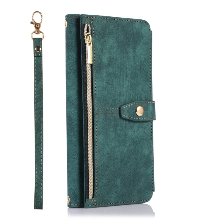 For Samsung Galaxy S23 Ultra 5G Dream 9-Card Wallet Zipper Bag Leather Phone Case