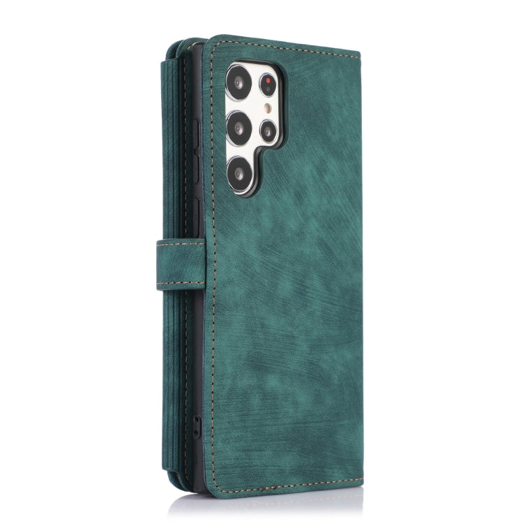 For Samsung Galaxy S23 Ultra 5G Dream 9-Card Wallet Zipper Bag Leather Phone Case