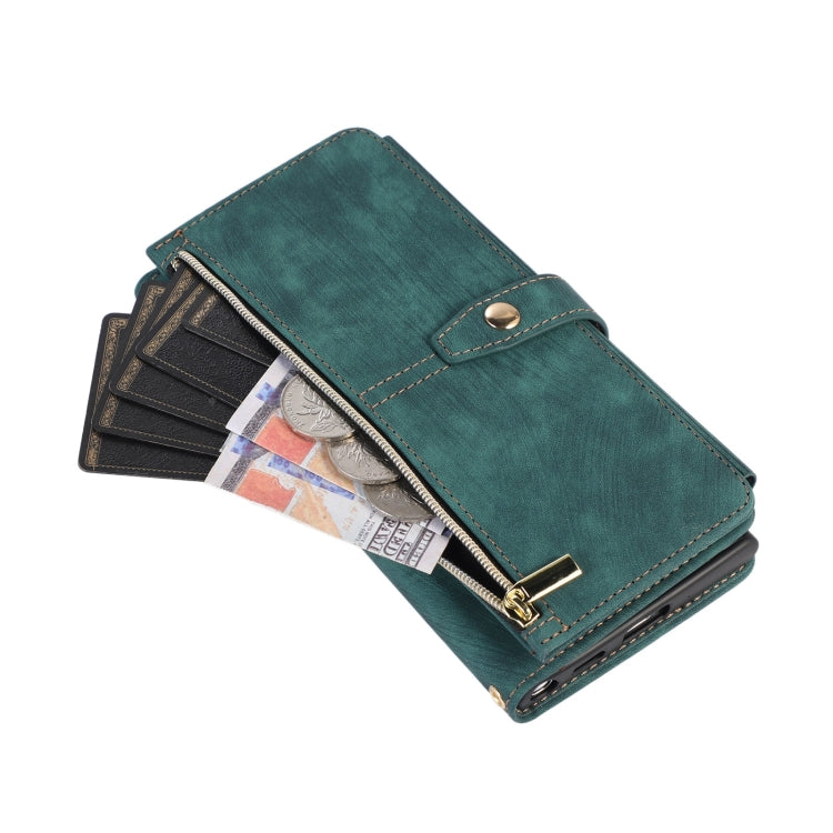 For Samsung Galaxy S23 Ultra 5G Dream 9-Card Wallet Zipper Bag Leather Phone Case