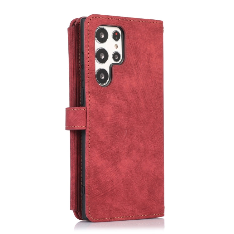 For Samsung Galaxy S23 Ultra 5G Dream 9-Card Wallet Zipper Bag Leather Phone Case