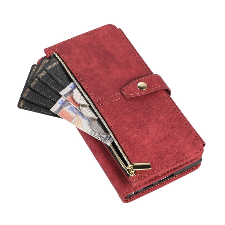 For Samsung Galaxy S23 Ultra 5G Dream 9-Card Wallet Zipper Bag Leather Phone Case