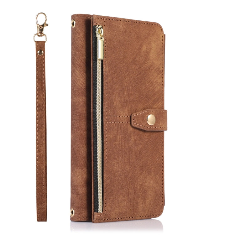 For Samsung Galaxy S23 Ultra 5G Dream 9-Card Wallet Zipper Bag Leather Phone Case