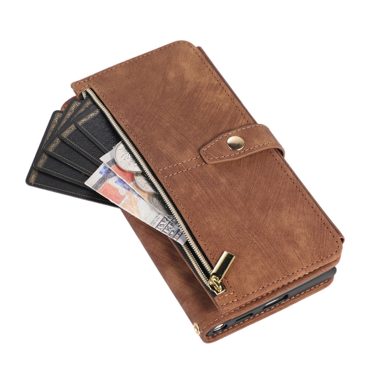 For Samsung Galaxy S23 Ultra 5G Dream 9-Card Wallet Zipper Bag Leather Phone Case