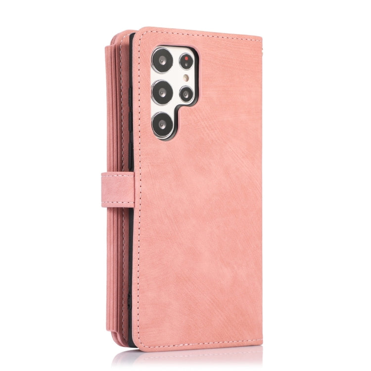 For Samsung Galaxy S23 Ultra 5G Dream 9-Card Wallet Zipper Bag Leather Phone Case