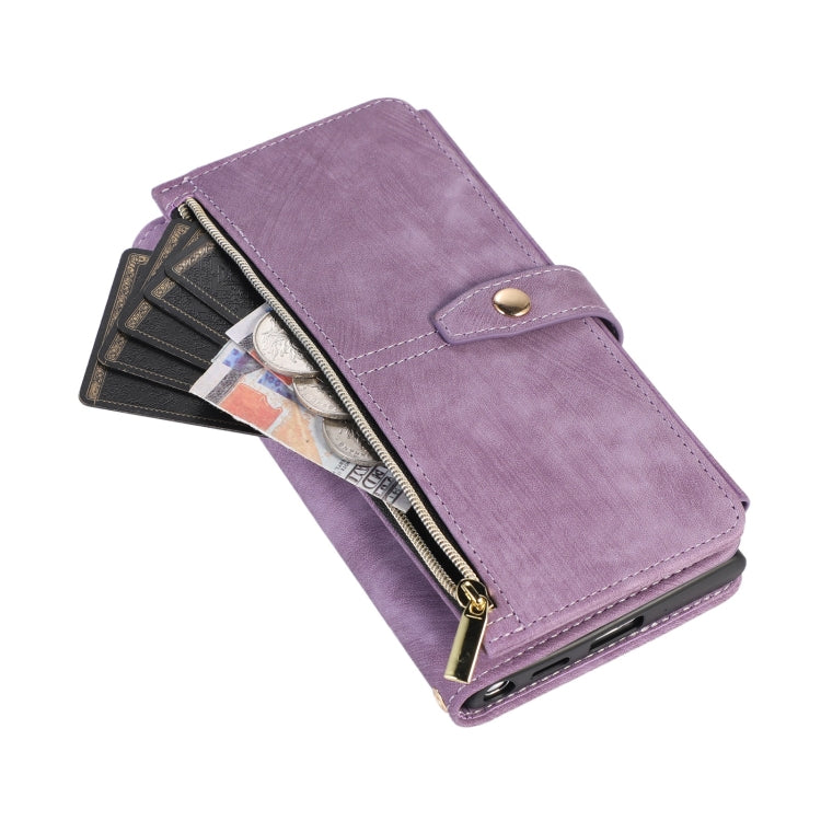 For Samsung Galaxy S23 Ultra 5G Dream 9-Card Wallet Zipper Bag Leather Phone Case