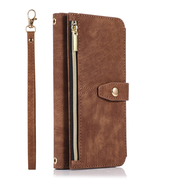 For Samsung Galaxy S22 5G Dream 9-Card Wallet Zipper Bag Leather Phone Case