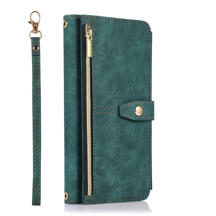 For Samsung Galaxy S21 Ultra 5G Dream 9-Card Wallet Zipper Bag Leather Phone Case