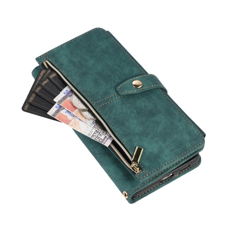 For Samsung Galaxy S21 Ultra 5G Dream 9-Card Wallet Zipper Bag Leather Phone Case