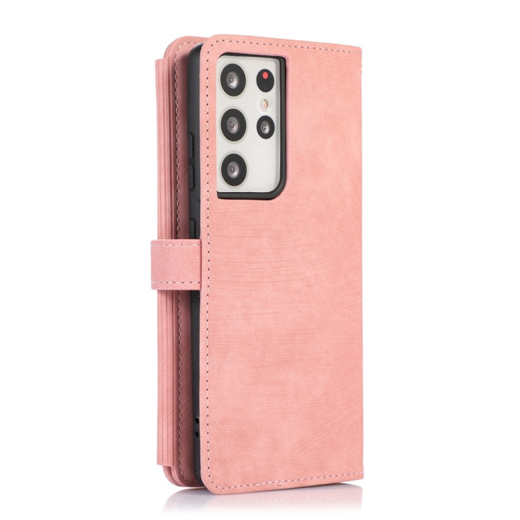 For Samsung Galaxy S21 Ultra 5G Dream 9-Card Wallet Zipper Bag Leather Phone Case