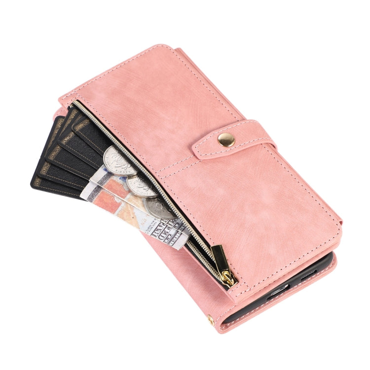 For Samsung Galaxy S21 Ultra 5G Dream 9-Card Wallet Zipper Bag Leather Phone Case