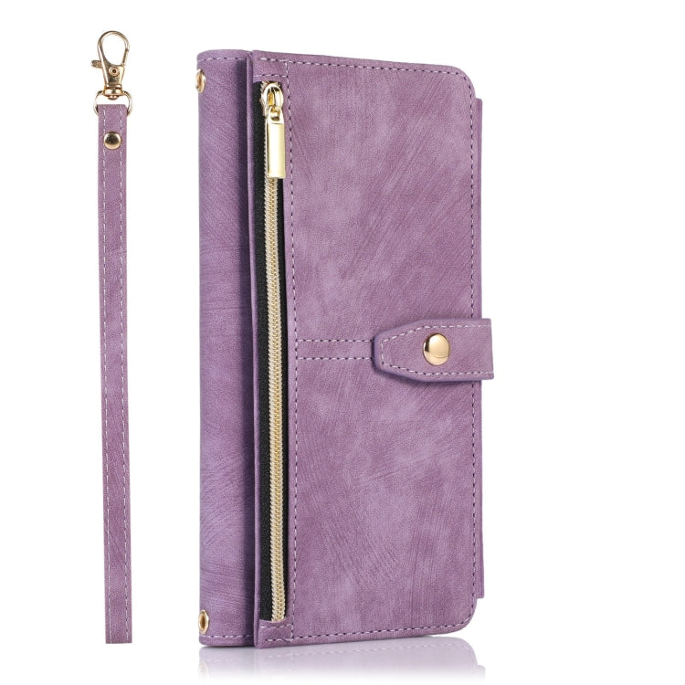 For Samsung Galaxy S21 Ultra 5G Dream 9-Card Wallet Zipper Bag Leather Phone Case