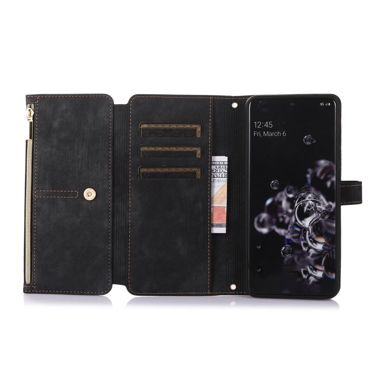For Samsung Galaxy S20 Dream 9-Card Wallet Zipper Bag Leather Phone Case