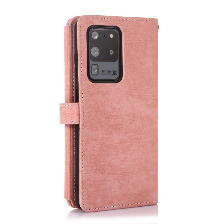 For Samsung Galaxy S20 Dream 9-Card Wallet Zipper Bag Leather Phone Case