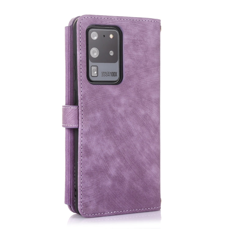 For Samsung Galaxy S20 Dream 9-Card Wallet Zipper Bag Leather Phone Case