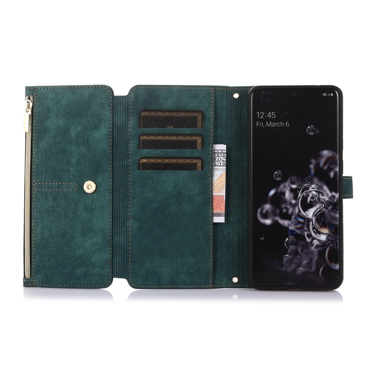 For Samsung Galaxy S20+ Dream 9-Card Wallet Zipper Bag Leather Phone Case