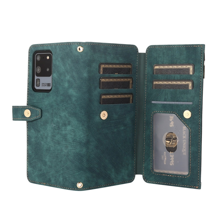 For Samsung Galaxy S20+ Dream 9-Card Wallet Zipper Bag Leather Phone Case