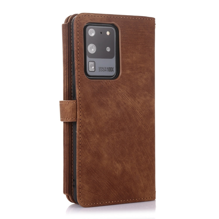 For Samsung Galaxy S20+ Dream 9-Card Wallet Zipper Bag Leather Phone Case