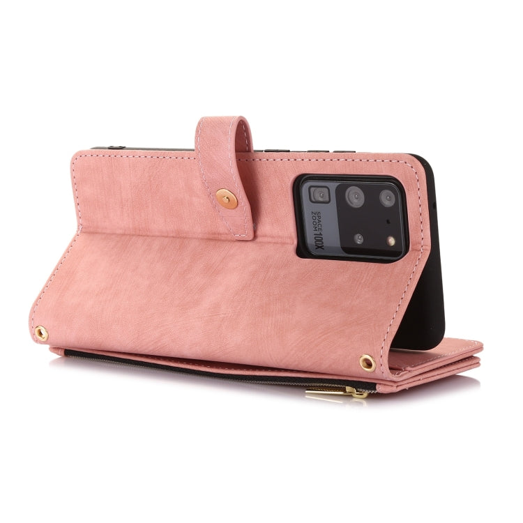 For Samsung Galaxy S20+ Dream 9-Card Wallet Zipper Bag Leather Phone Case