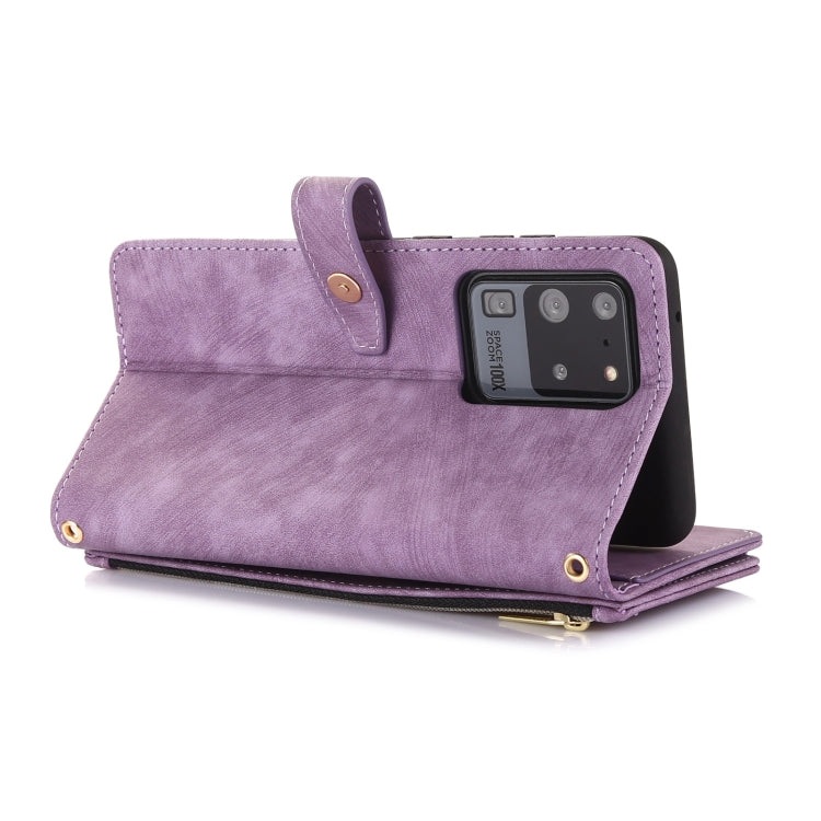 For Samsung Galaxy S20+ Dream 9-Card Wallet Zipper Bag Leather Phone Case