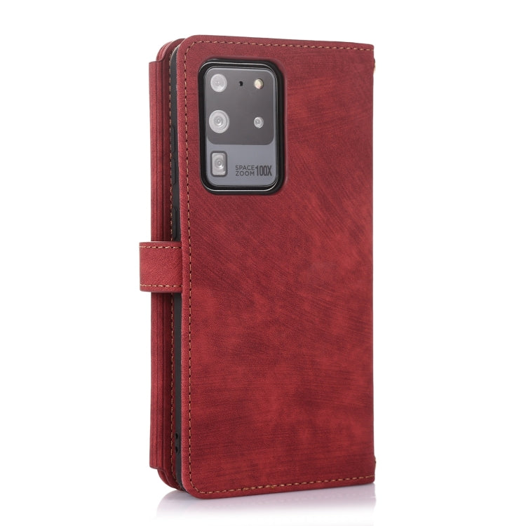 For Samsung Galaxy S20 Ultra Dream 9-Card Wallet Zipper Bag Leather Phone Case