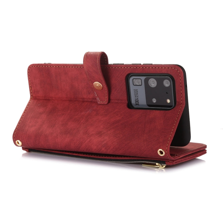 For Samsung Galaxy S20 Ultra Dream 9-Card Wallet Zipper Bag Leather Phone Case