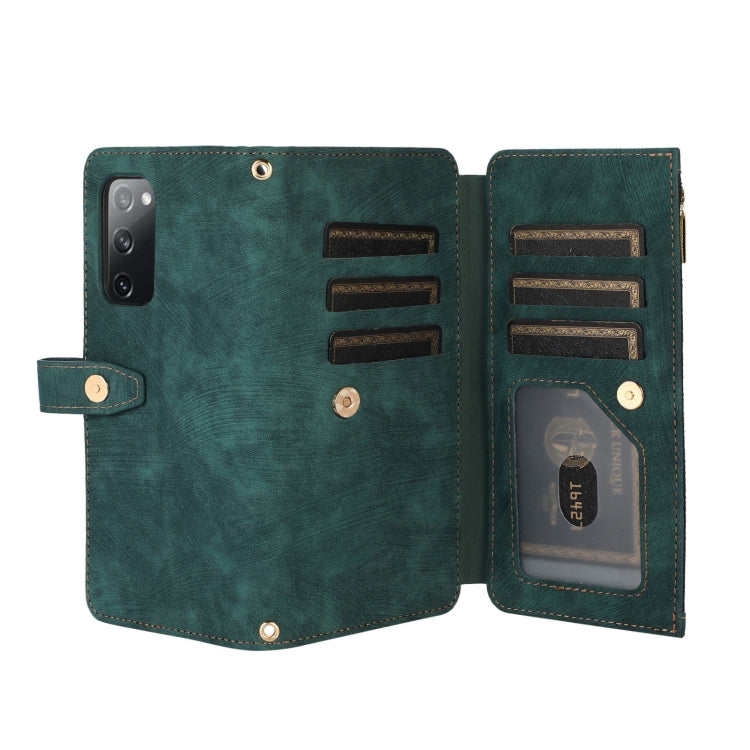 For Samsung Galaxy S20 FE Dream 9-Card Wallet Zipper Bag Leather Phone Case