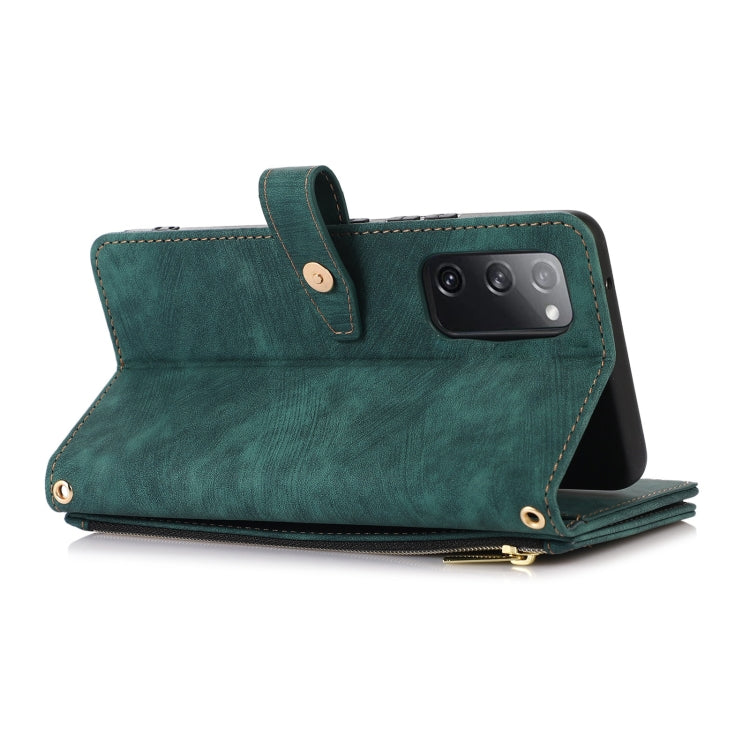 For Samsung Galaxy S20 FE Dream 9-Card Wallet Zipper Bag Leather Phone Case