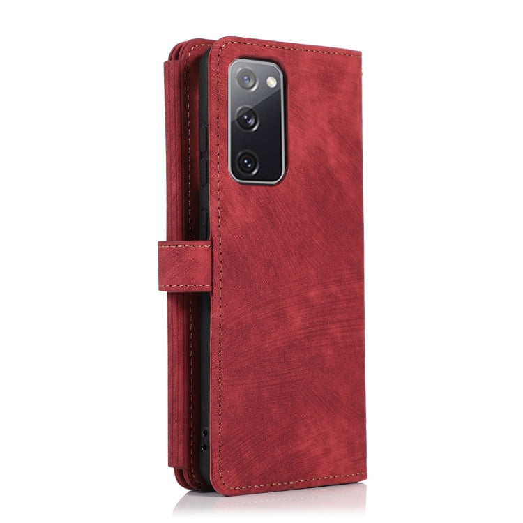 For Samsung Galaxy S20 FE Dream 9-Card Wallet Zipper Bag Leather Phone Case