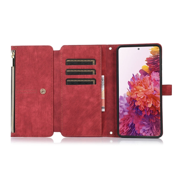 For Samsung Galaxy S20 FE Dream 9-Card Wallet Zipper Bag Leather Phone Case