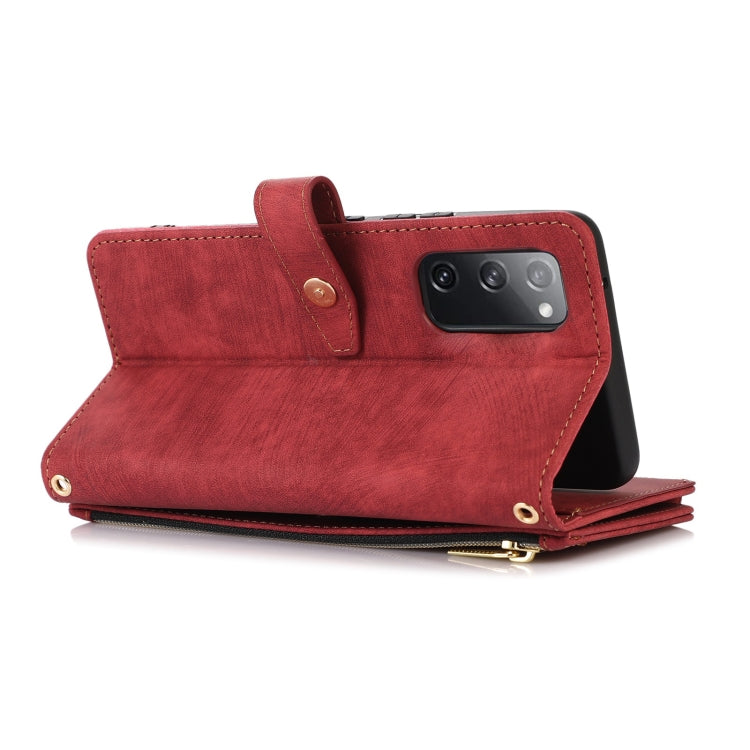 For Samsung Galaxy S20 FE Dream 9-Card Wallet Zipper Bag Leather Phone Case