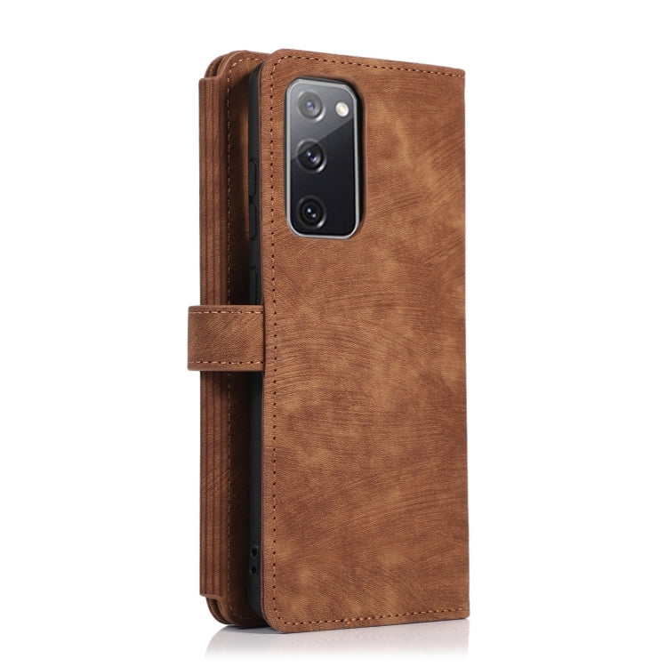 For Samsung Galaxy S20 FE Dream 9-Card Wallet Zipper Bag Leather Phone Case