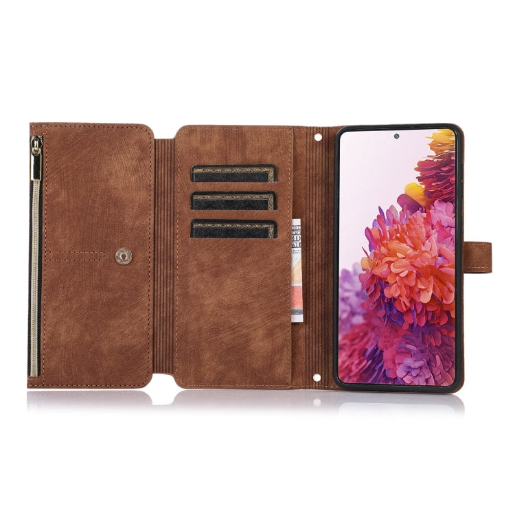 For Samsung Galaxy S20 FE Dream 9-Card Wallet Zipper Bag Leather Phone Case