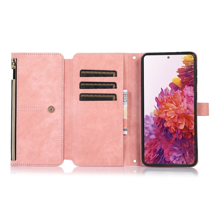 For Samsung Galaxy S20 FE Dream 9-Card Wallet Zipper Bag Leather Phone Case
