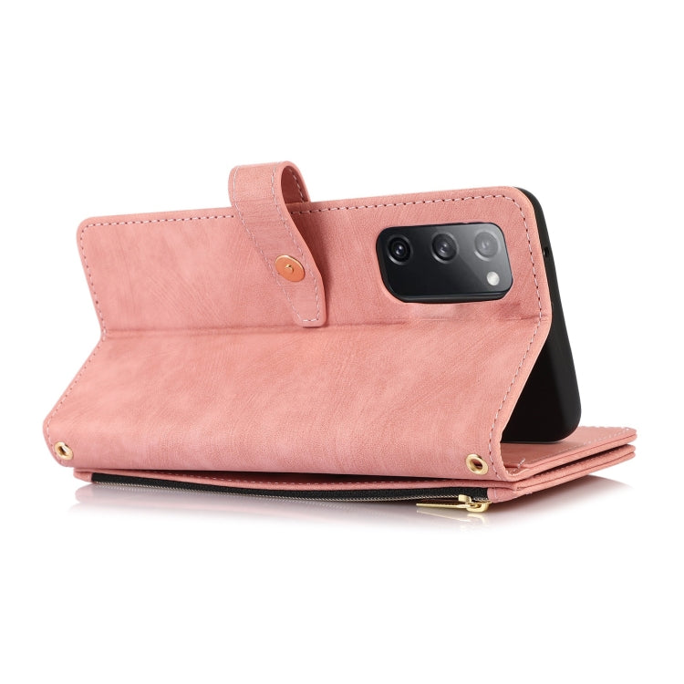 For Samsung Galaxy S20 FE Dream 9-Card Wallet Zipper Bag Leather Phone Case
