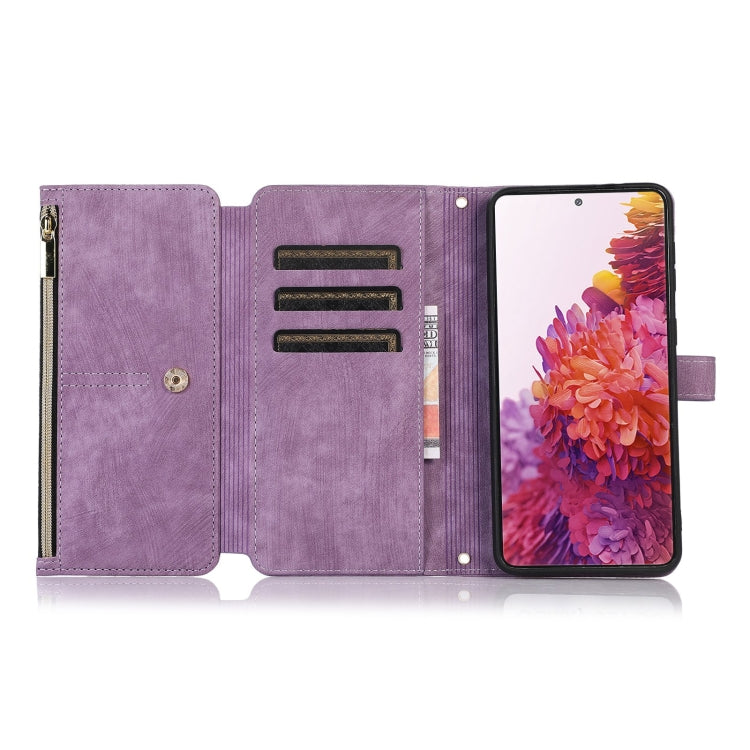 For Samsung Galaxy S20 FE Dream 9-Card Wallet Zipper Bag Leather Phone Case