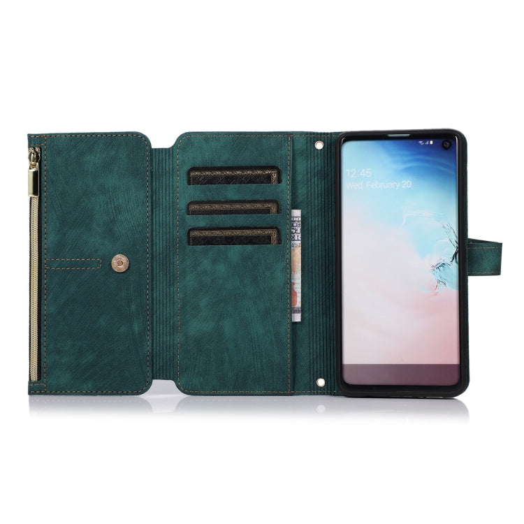 For Samsung Galaxy S10 Dream 9-Card Wallet Zipper Bag Leather Phone Case