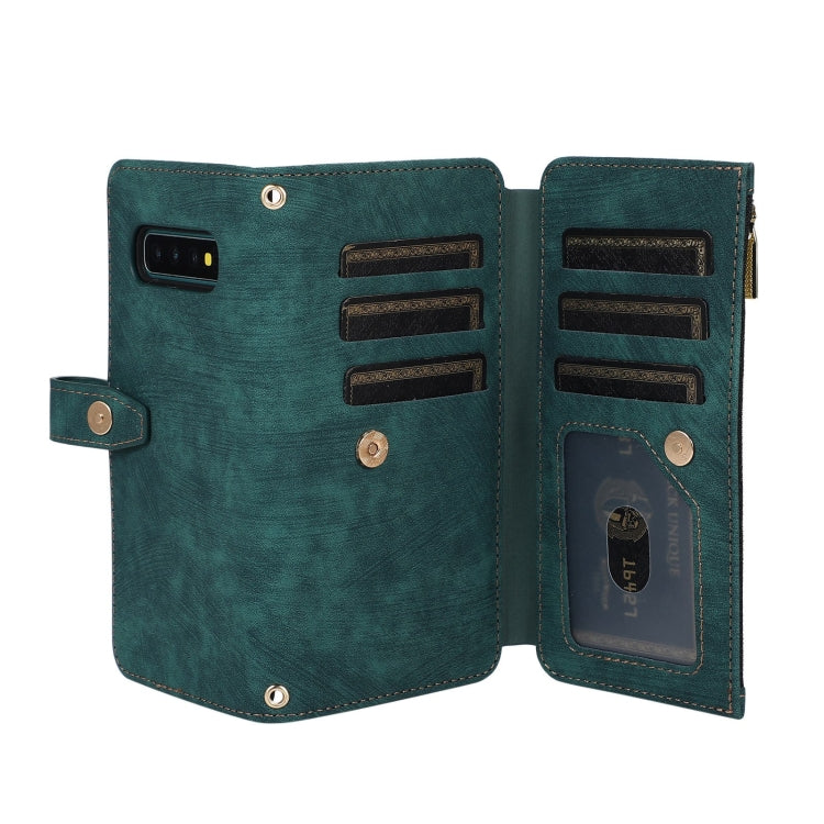 For Samsung Galaxy S10 Dream 9-Card Wallet Zipper Bag Leather Phone Case