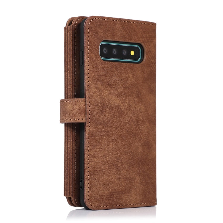 For Samsung Galaxy S10 Dream 9-Card Wallet Zipper Bag Leather Phone Case